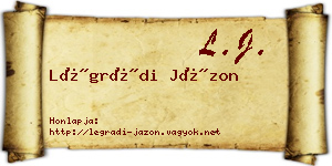 Légrádi Jázon névjegykártya